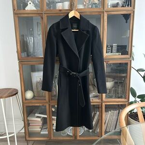Dynamite Wool Black Belted Coat